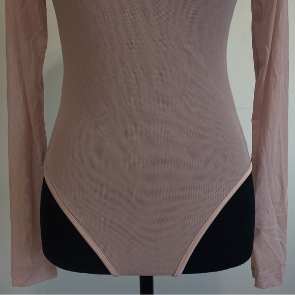 Bubblegum Pink Mesh Bodysuit - Picture 3 of 9